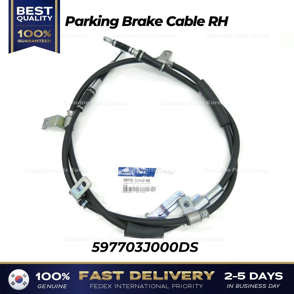 ⭐Genuine⭐ Parking Brake Cable RH 597703J000DS for Hyundai Veracruz