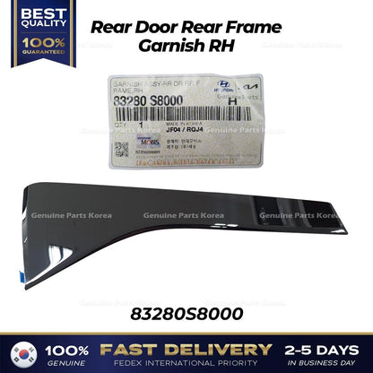 Genuine Rear Door Rear Frame Garnish RH 83280S8000 for Hyundai Palisade