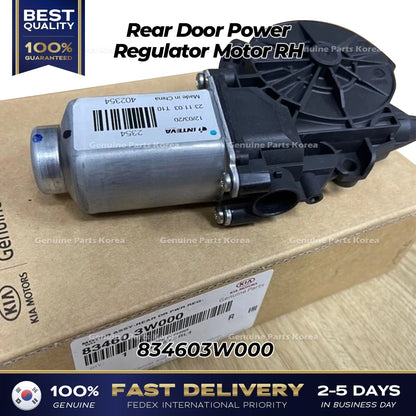 Genuine Rear Door Power Regulator Motor RH 834603W000 for Kia Sportage