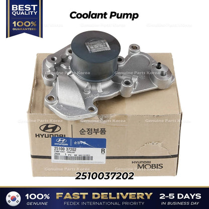 Genuine Coolant Pump 2510037202 for Hyundai Santa Fe Sonata Kia Optima