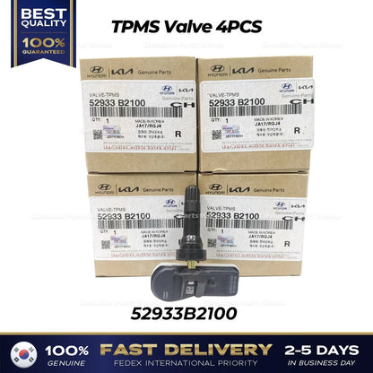 Genuine TPMS Valve 4PCS 52933B2100 for Kia Sedona Soul