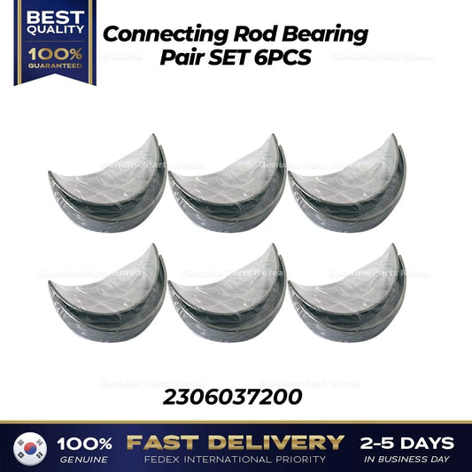 ⭐Genuine⭐ Connecting Rod Bearing Pair SET 6PCS 2306037200 for Hyundai Kia