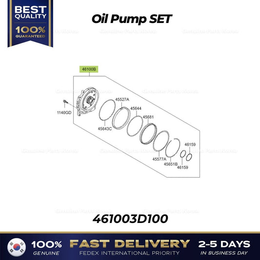 ⭐Genuine⭐ Oil Pump SET 461003D100 for Hyundai Sonata Hybrid Kia Optima Hybrid