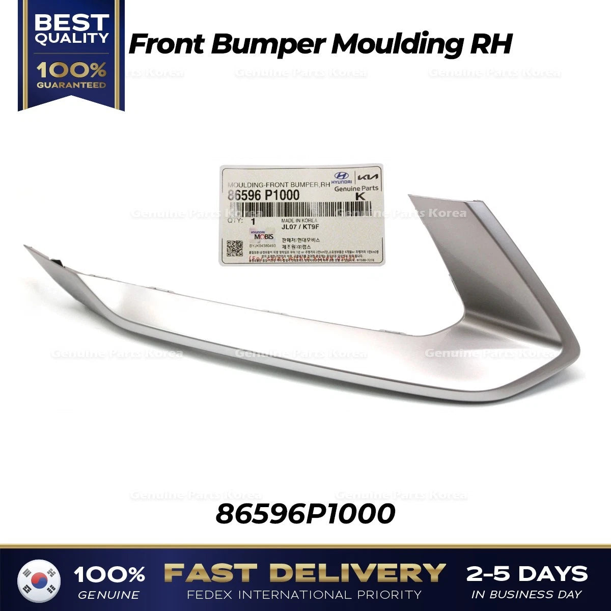 ⭐Genuine⭐ Front Bumper Moulding RH 86596P1000 for Kia Sportage