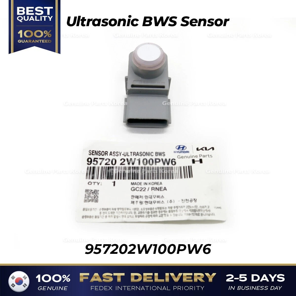 ⭐Genuine⭐ Ultrasonic BWS Sensor 957202W100PW6 for Hyundai Santa Fe