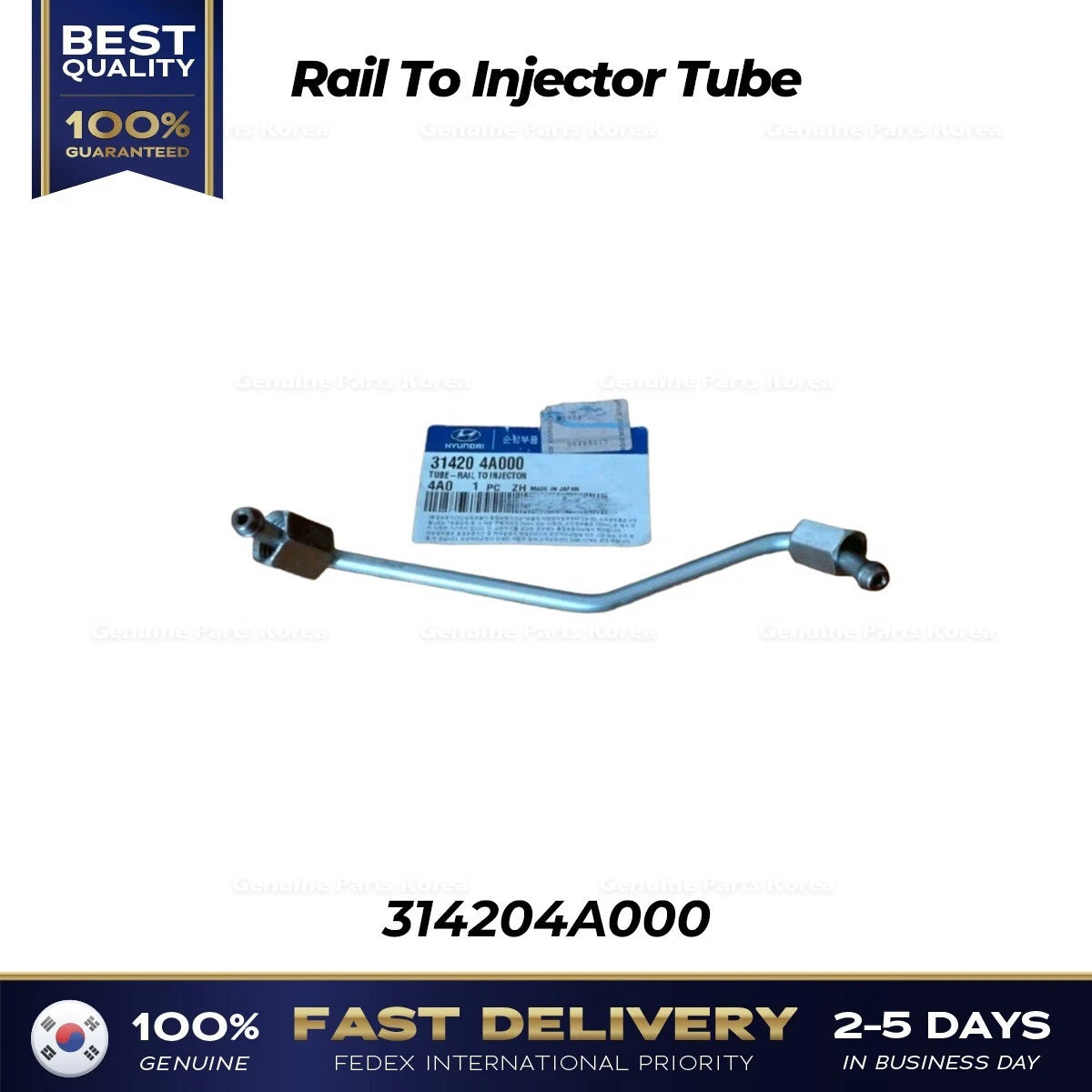⭐Genuine⭐ Rail To Injector Tube 314204A000 for Hyundai H1 Starex