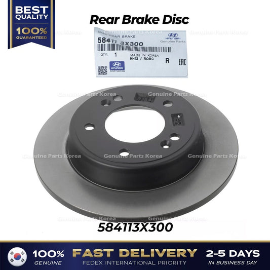 ⭐Genuine⭐ Rear Brake Disc 584113X300 for Hyundai Elantra Veloster Kia Forte