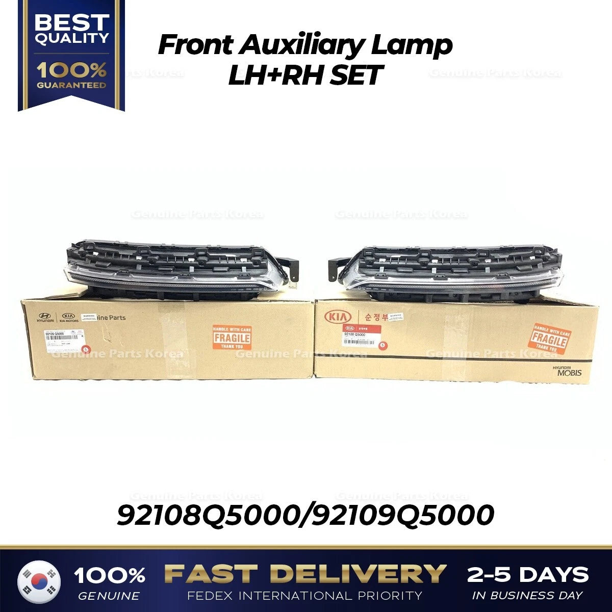 ⭐Genuine⭐ Front Auxiliary Lamp LH RH SET for Kia Seltos