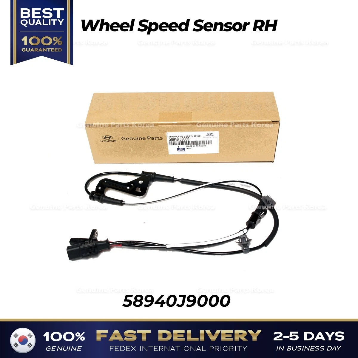 ⭐Genuine⭐ Wheel Speed Sensor RH 58940J9000 for Hyundai Kona