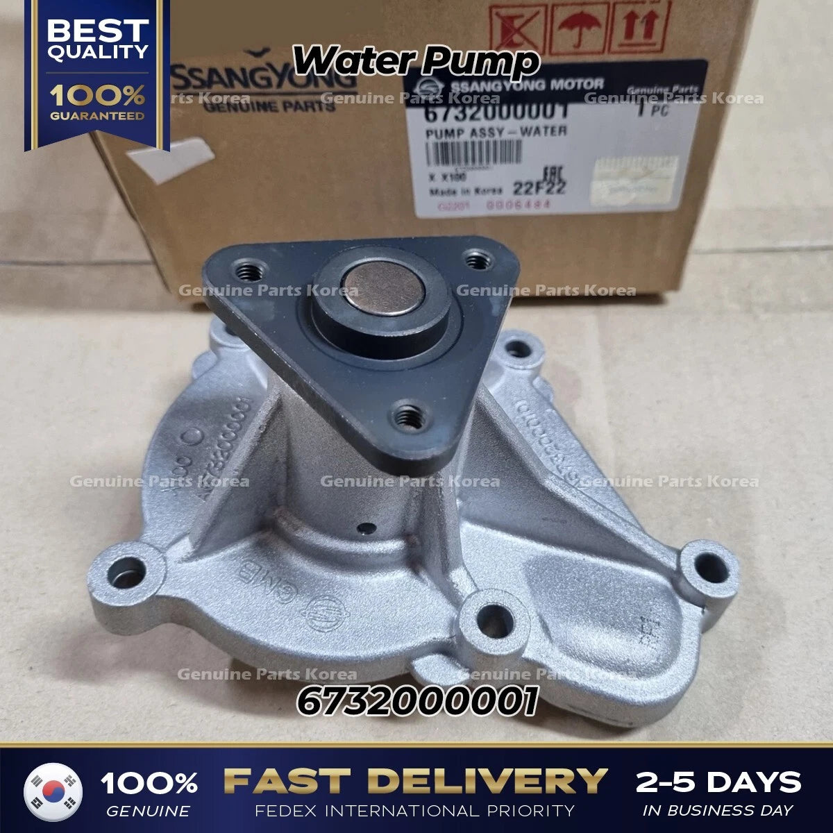 ⭐Genuine⭐ Water Pump 6732000001 for Ssangyong Tivoli