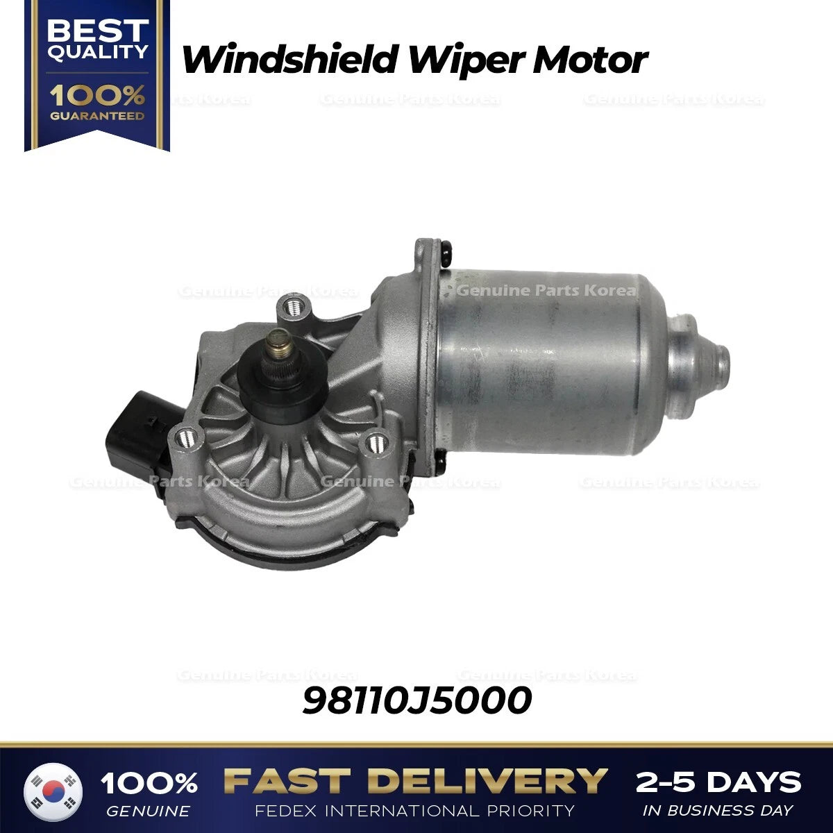 ⭐Genuine⭐ Windshield Wiper Motor 98110J5000 for Hyundai Veloster Kia Stinger