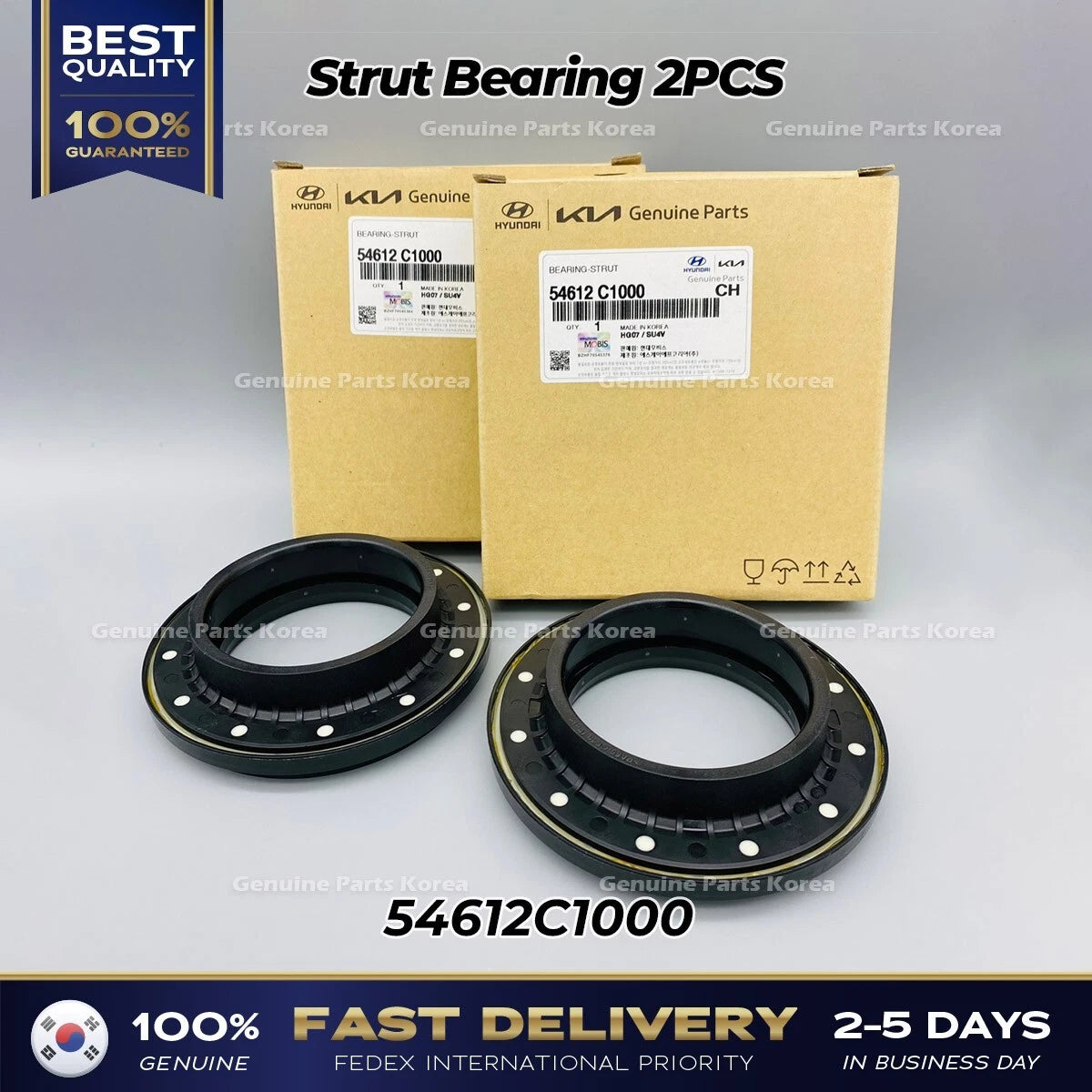 ⭐Genuine⭐ Strut Bearing 2PCS 54612C1000 for Hyundai Kia