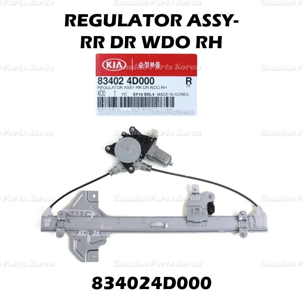 ⭐Genuine⭐ Power Window Regulator Rear RH 834024D000 for Entourage Sedona