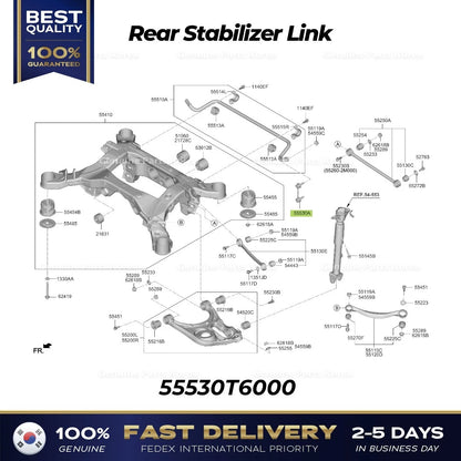 Genuine Rear Stabilizer Link 55530T6000 for Hyundai Genesis GV80