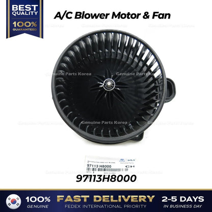 Genuine A/C Blower Motor & Fan 97113H8000 for Hyundai Kona Venue