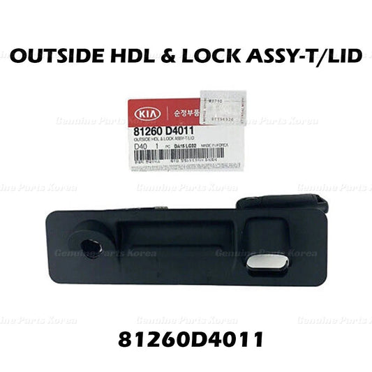 ⭐Genuine⭐ Outside Trunk Lid Lock Release Handle 81260D4011 for Kia Optima 16-20