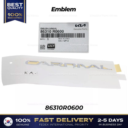 Genuine Emblem 86310R0600 for Kia Carnival