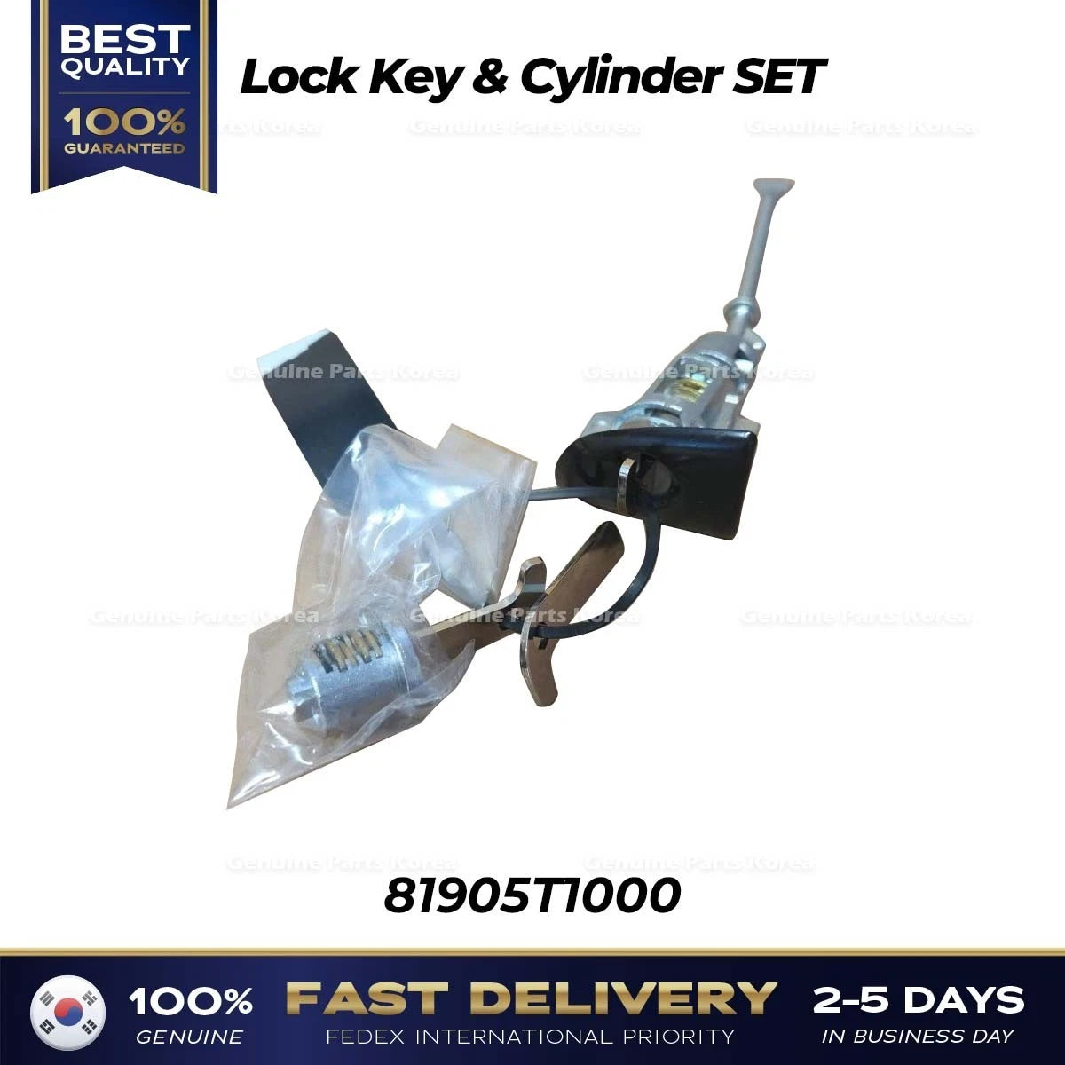 Genuine Lock Key & Cylinder SET 81905T1000 for Hyundai Genesis G80