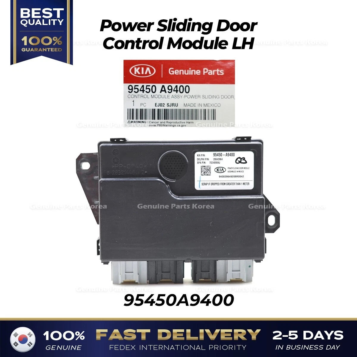 ⭐Genuine⭐ Power Sliding Door Control Module LH 95450A9400 for Kia Sedona