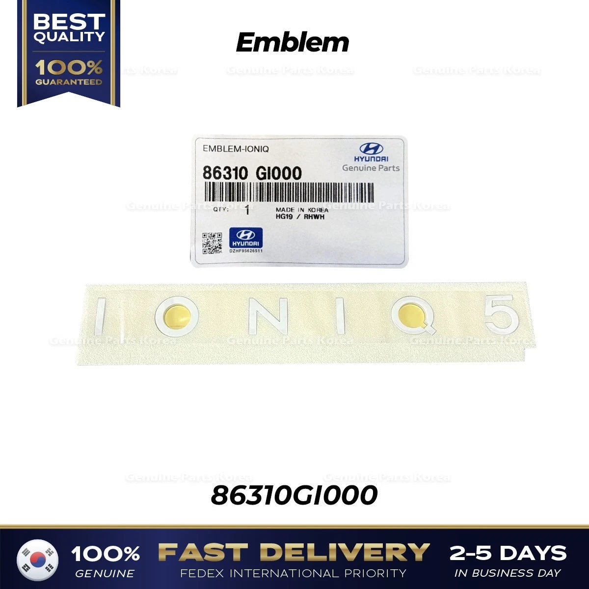 ⭐Genuine⭐ Emblem 86310GI000 for Hyundai Ioniq 5
