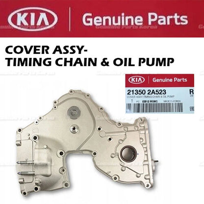 Genuine Timing Chain Cover & Oil Pump 213502A523 for TUCSON 15-18 SOUL 13-16