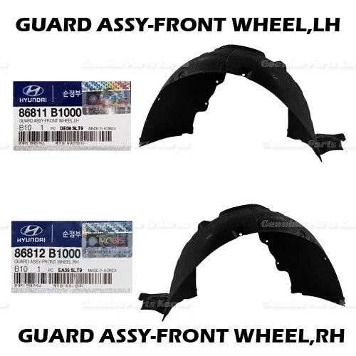 ⭐Genuine⭐ Fender Liner Guard Front Wheel LH RH 2P 1Set for Hyundai Genesis G80