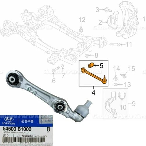 ⭐Genuine⭐ Front Lower Lateral Control Arm LH Original RWD for Genesis G80 15-19