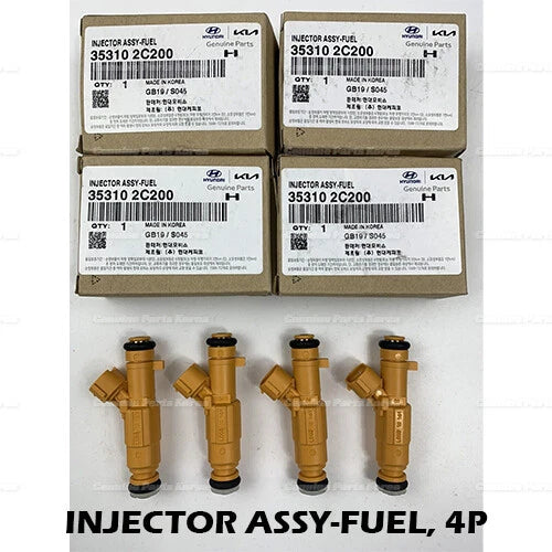 ⭐Genuine⭐ Engine Fuel Injectors 4P for Hyundai Genesis Coupe  2.0LT 2013 - 2014