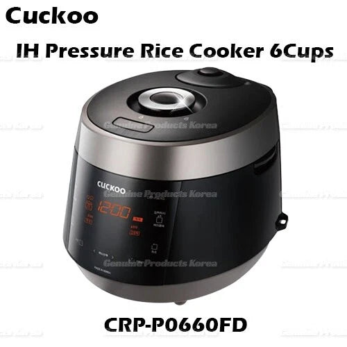 ⭐ CUCKOO ⭐ IH Pressure Rice Cooker 6 Cups Auto Steam Cleaning 220V CRP-P0660FD