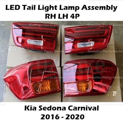 OEM LED Tail Light Lamp Assembly RH LH 4P for Kia Sedona Carnival 2016 - 2020