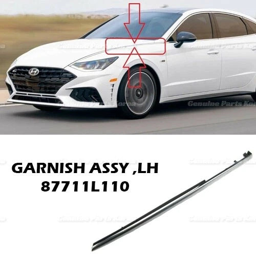 ⭐Genuine⭐ Fender Chrome Molding Garnish LH 87711L1100 for Hyundai Sonata 20-21