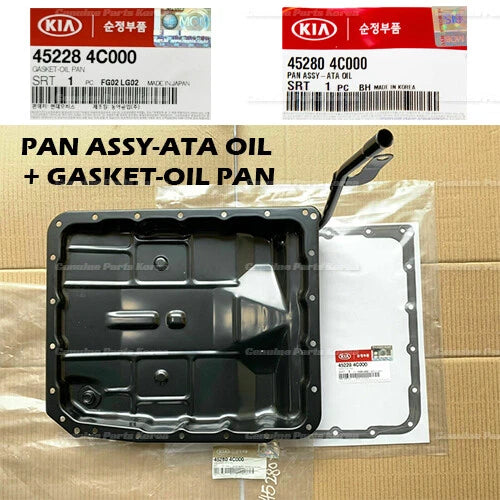 ⭐Genuine⭐ Transmission Cover Oil Pan + Gasket Set for Kia Sorento Borrego 05-09