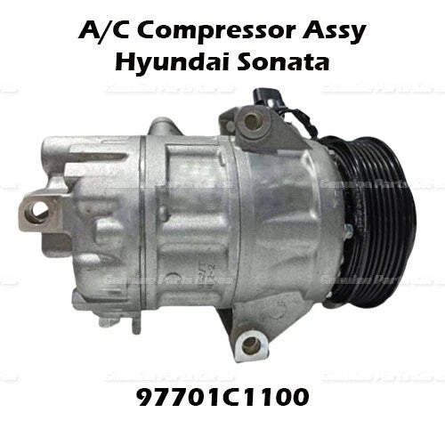 ⭐Genuine⭐ New A/C Compressor 97701C1100 for Hyundai Sonata LF 2014 - 2016