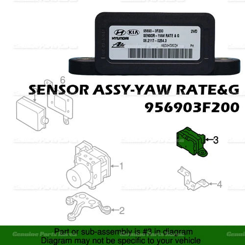 ⭐Genuine⭐ Yaw Rate Sensor 956903F200 for Hyundai Genesis 2008 - 2014